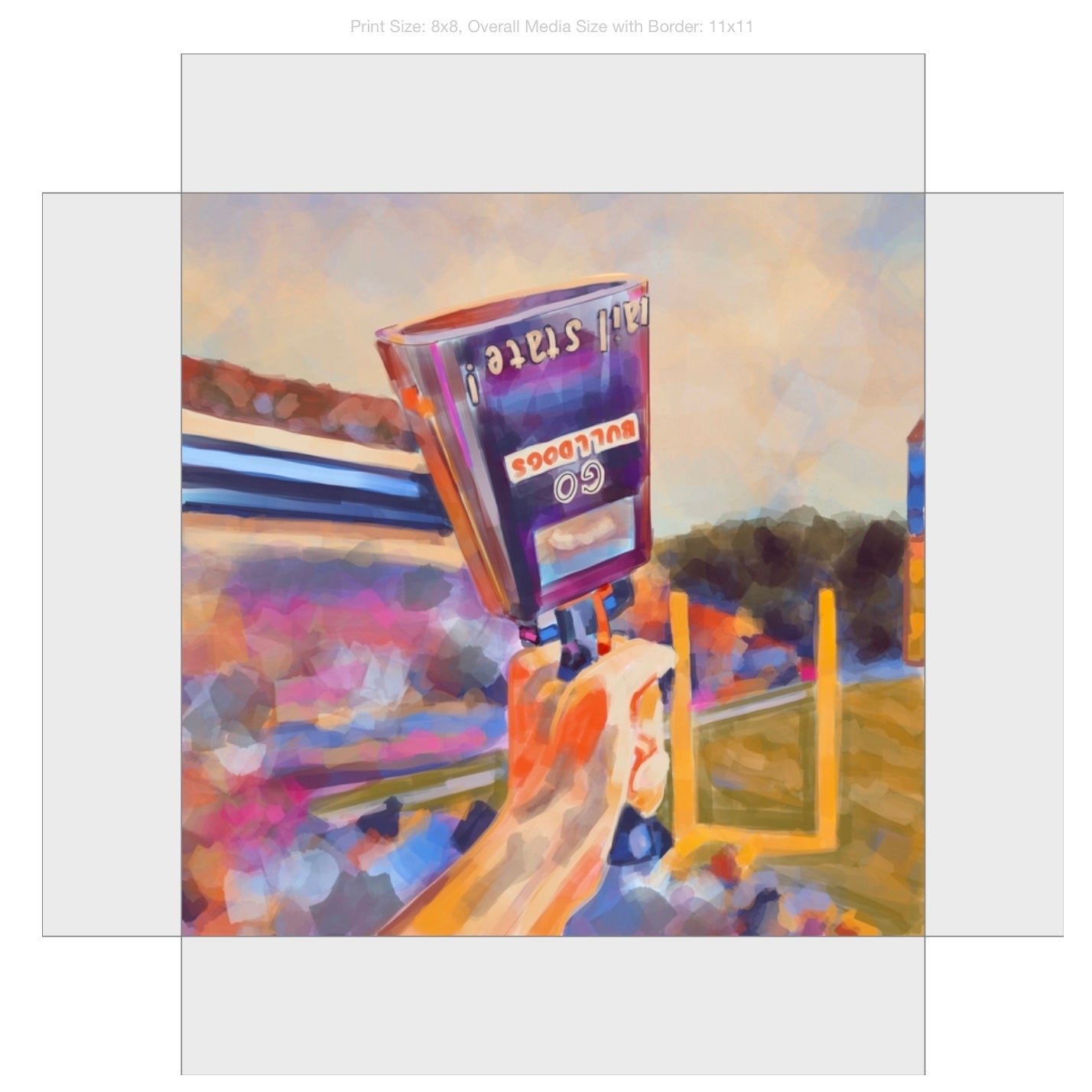More Cowbell Giclee on Gallery Wrapped Canvas