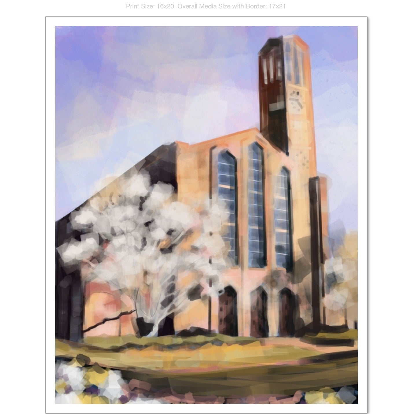 Chapel of Memories on Premium Heavyweight Paper