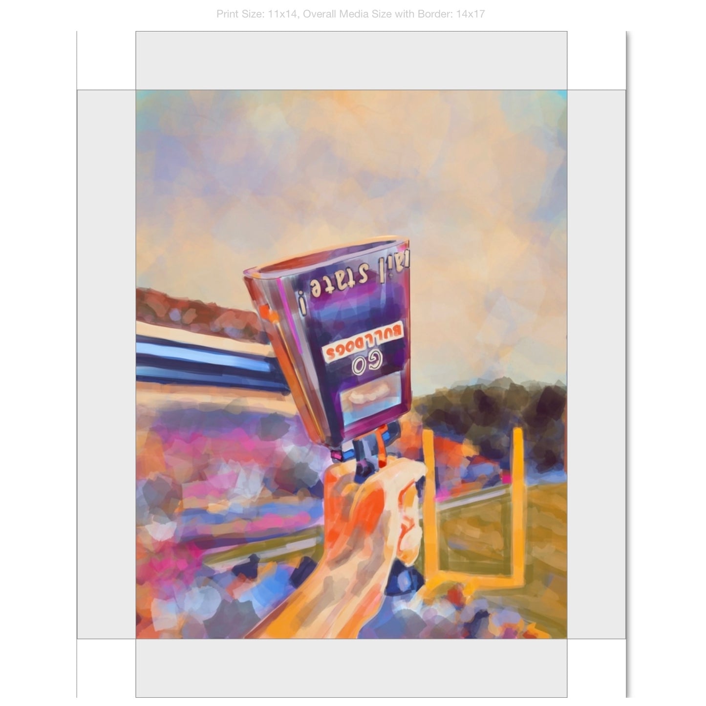 More Cowbell Giclee on Gallery Wrapped Canvas