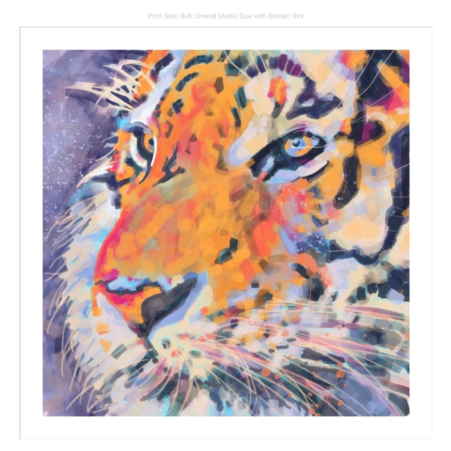 Tiger Giclee on Premium Heavyweight Paper