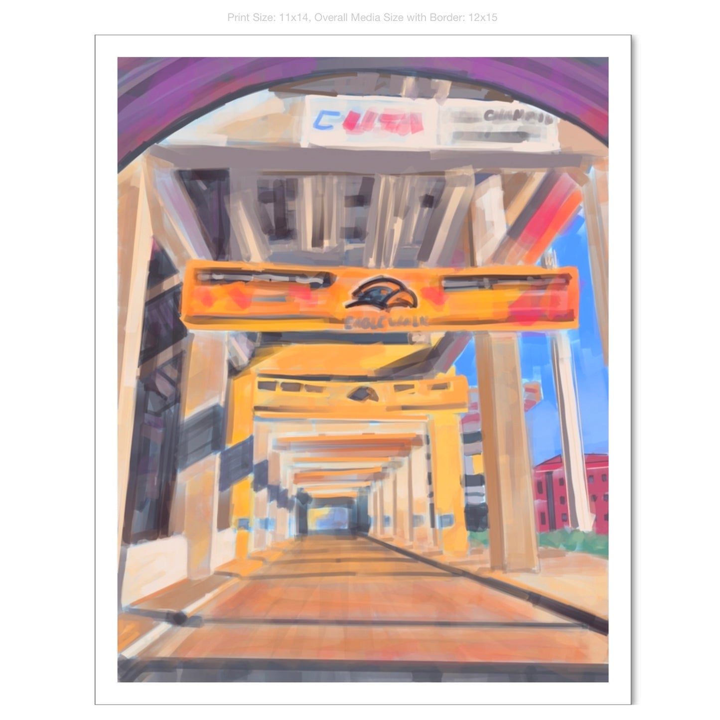 Eagle Walk Giclee on Premium Heavyweight Paper