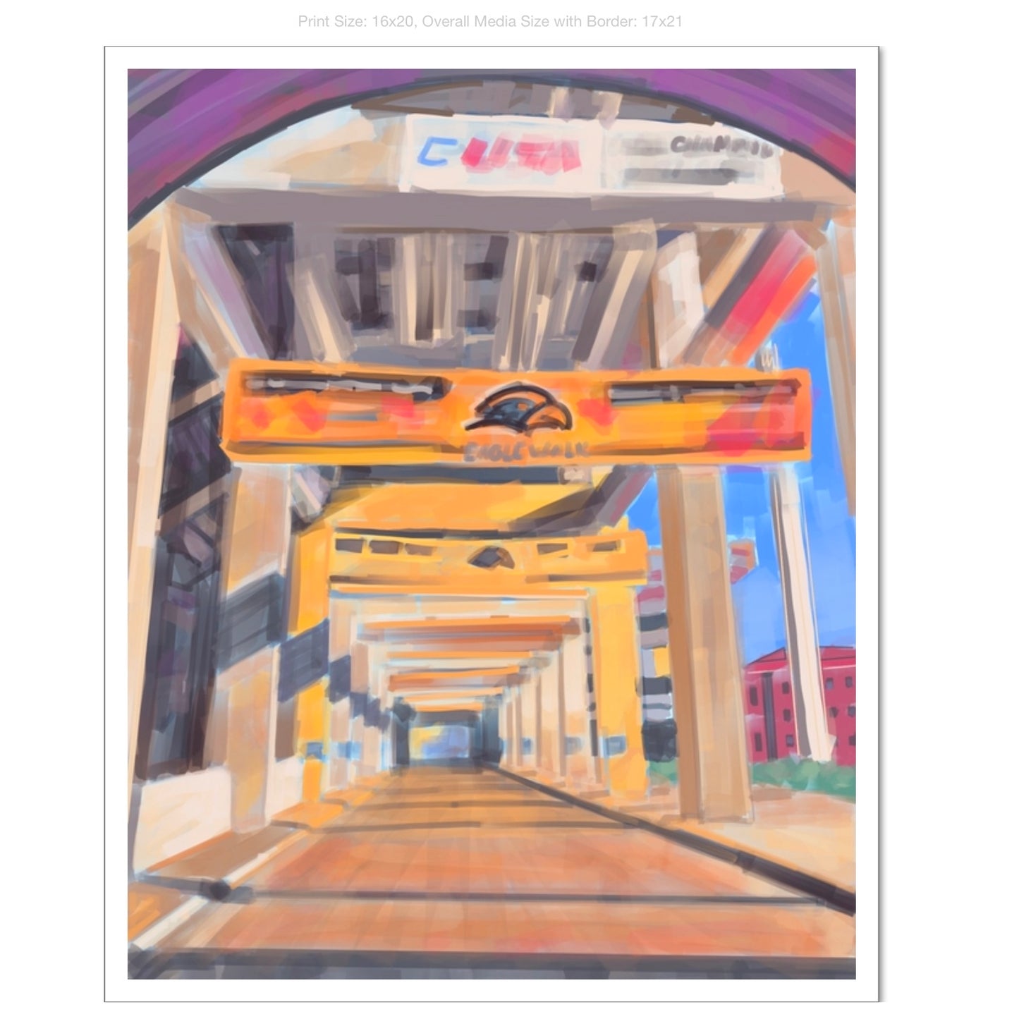 Eagle Walk Giclee on Premium Heavyweight Paper