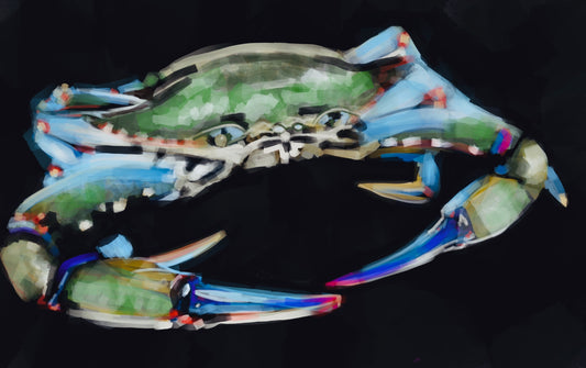 Colorful Crab on Gallery Wrapped Canvas