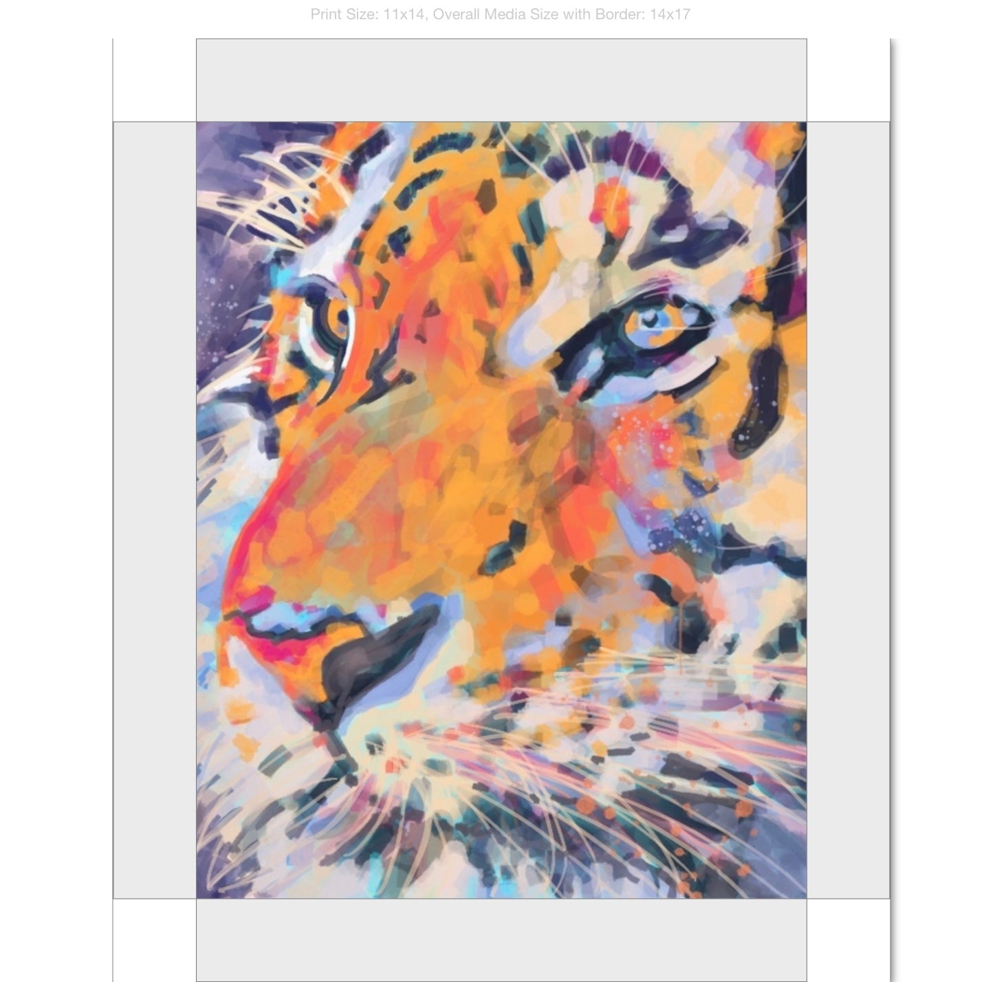 Tiger Giclee on Gallery Wrapped Canvas