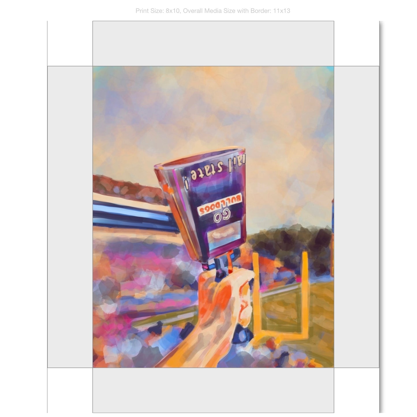 More Cowbell Giclee on Gallery Wrapped Canvas