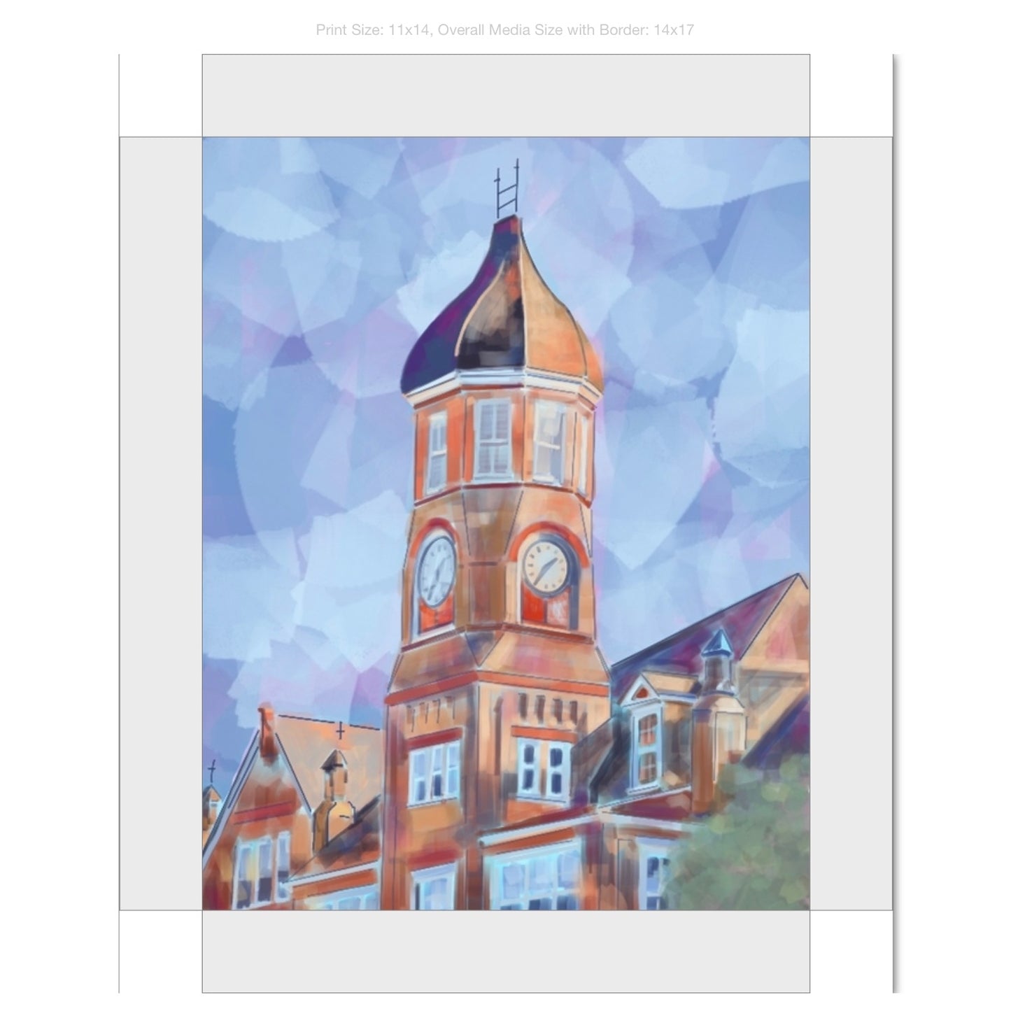 The W Giclee on Gallery Wrapped Canvas
