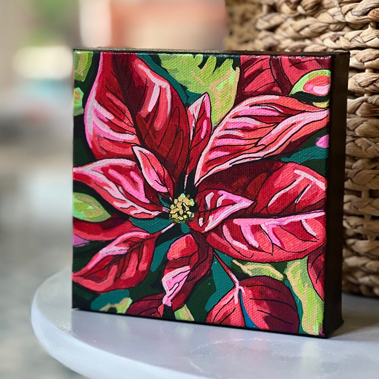 6” x 6” Poinsettia