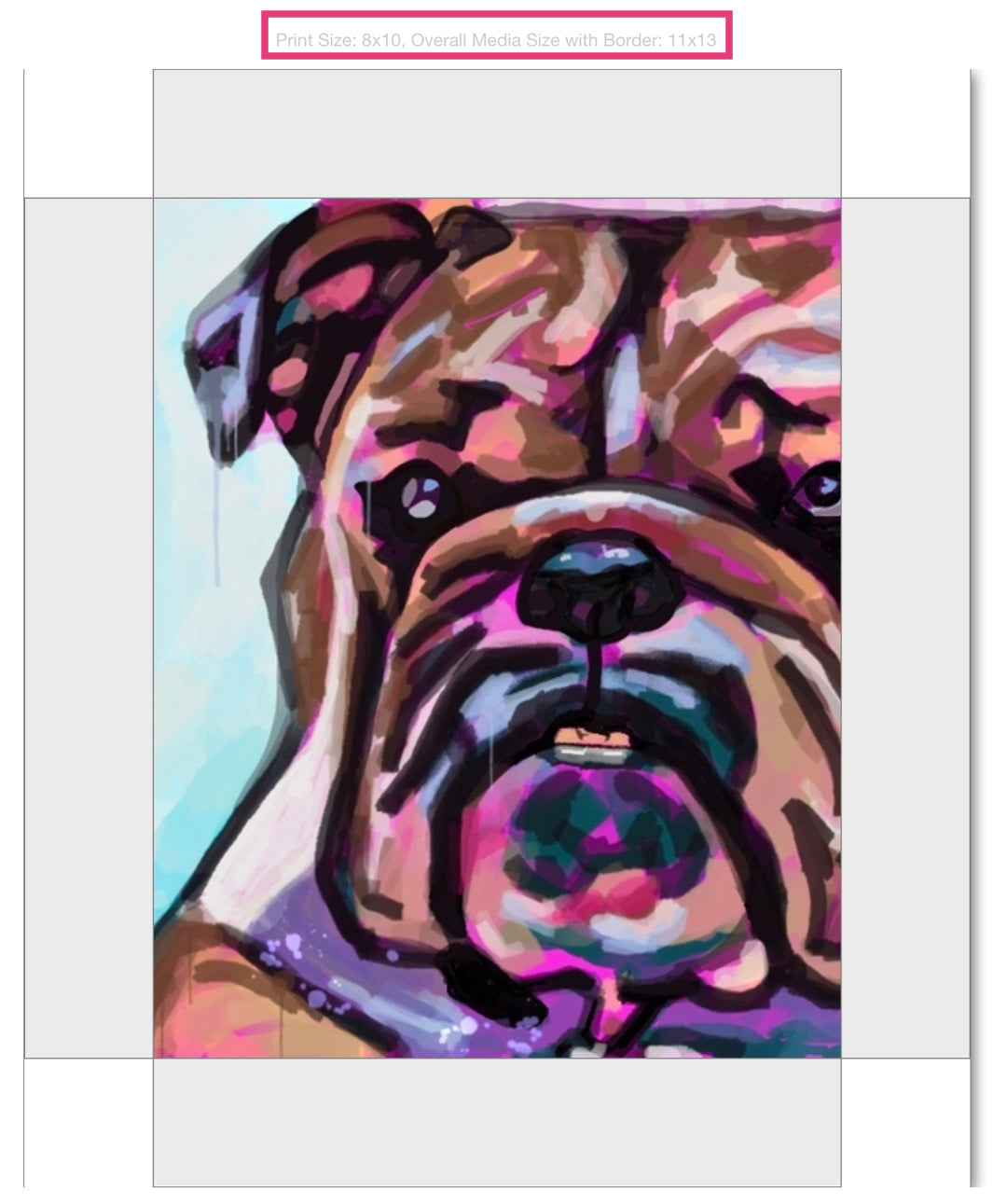 Bully Giclee on Gallery Wrapped Canvas