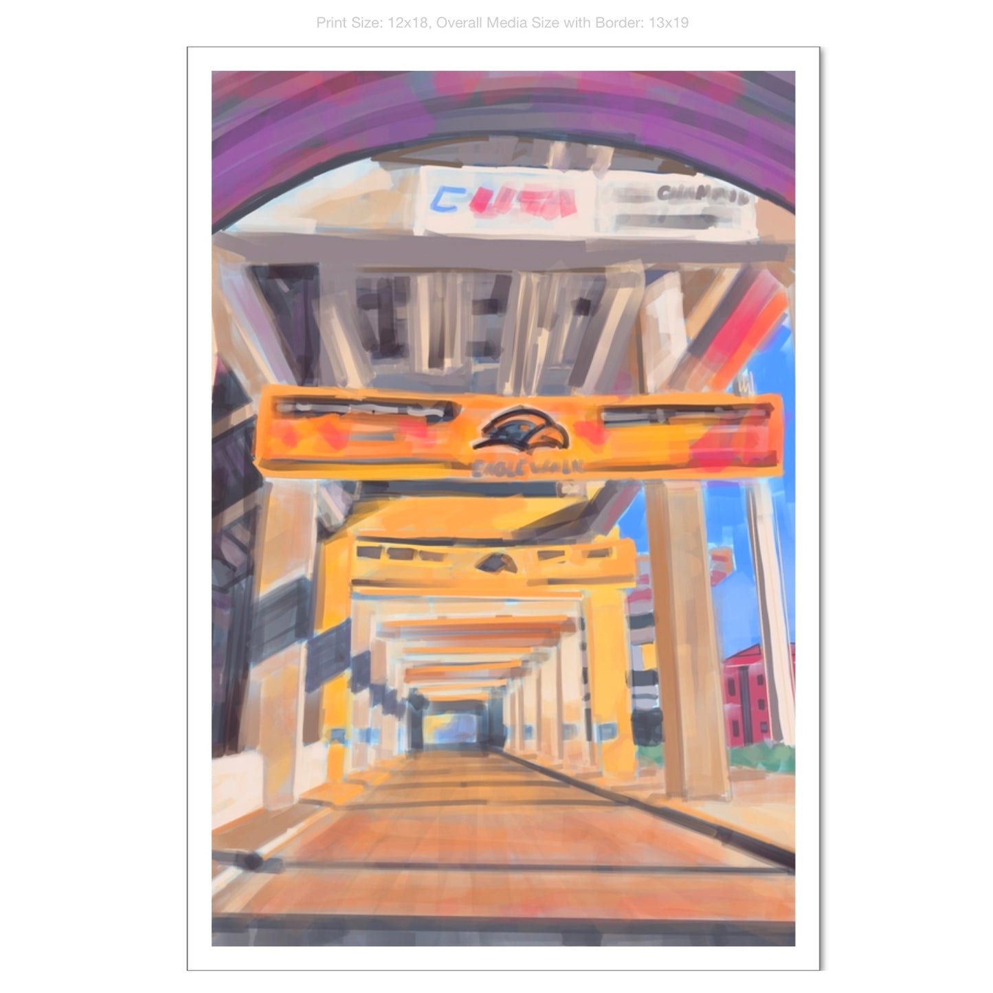 Eagle Walk Giclee on Premium Heavyweight Paper
