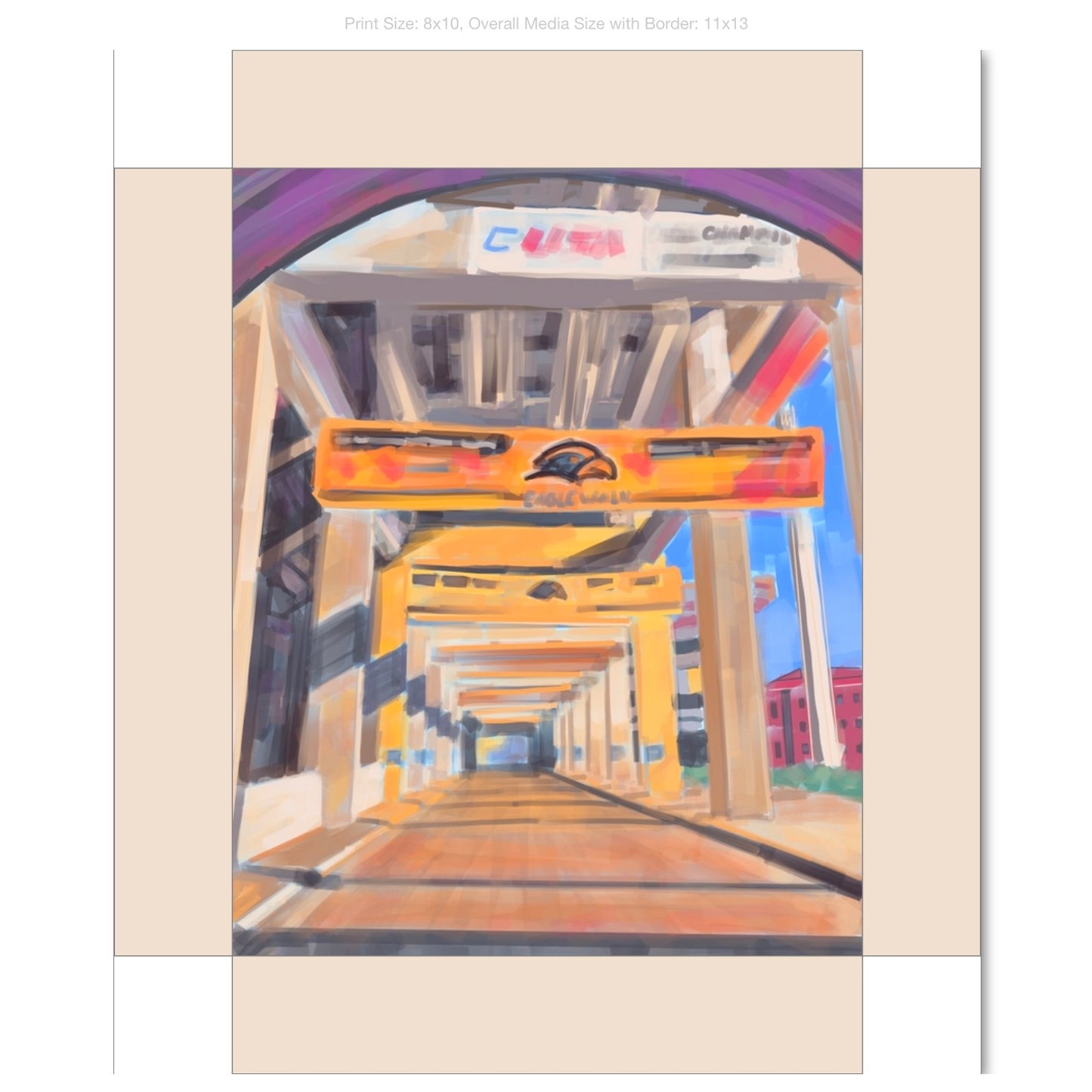 Eagle Walk on Gallery Wrapped Canvas