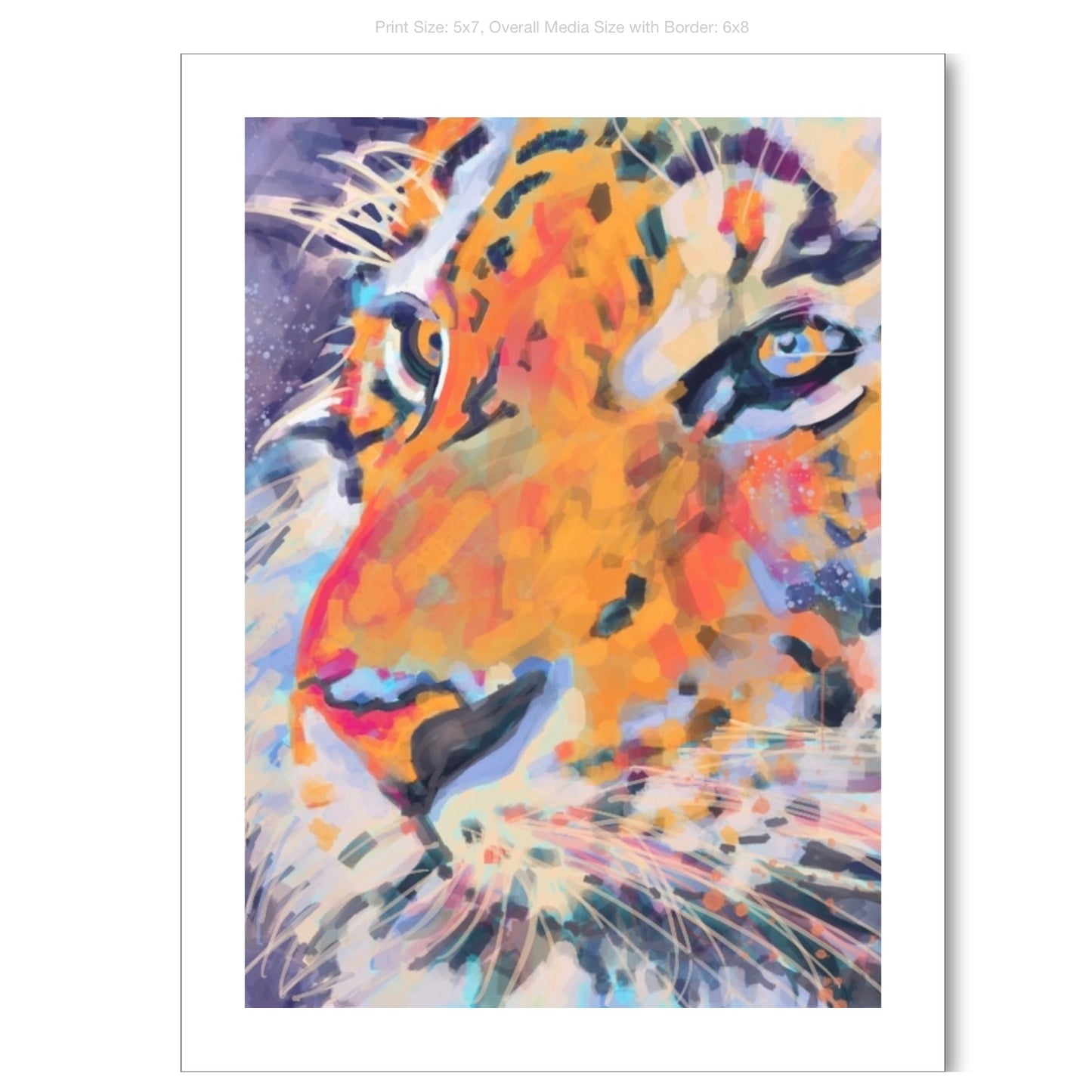 Tiger Giclee on Premium Heavyweight Paper
