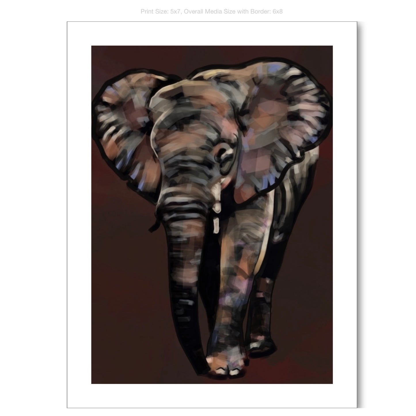 Roll Tide on Premium Heavyweight Paper (dark)