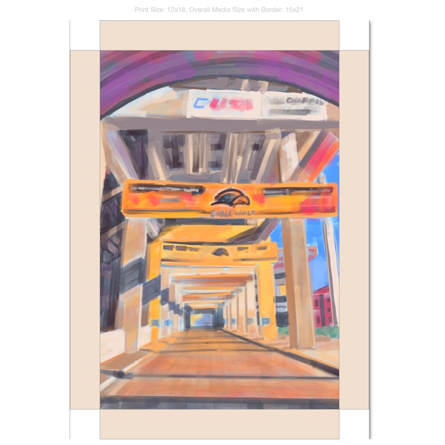 Eagle Walk on Gallery Wrapped Canvas