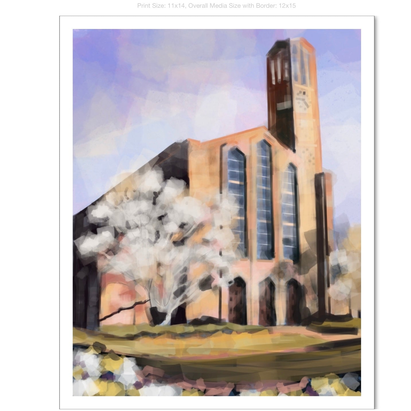 Chapel of Memories on Premium Heavyweight Paper