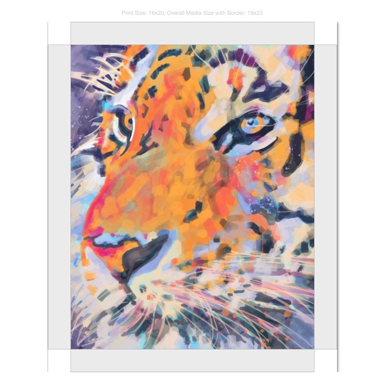 Tiger Giclee on Gallery Wrapped Canvas