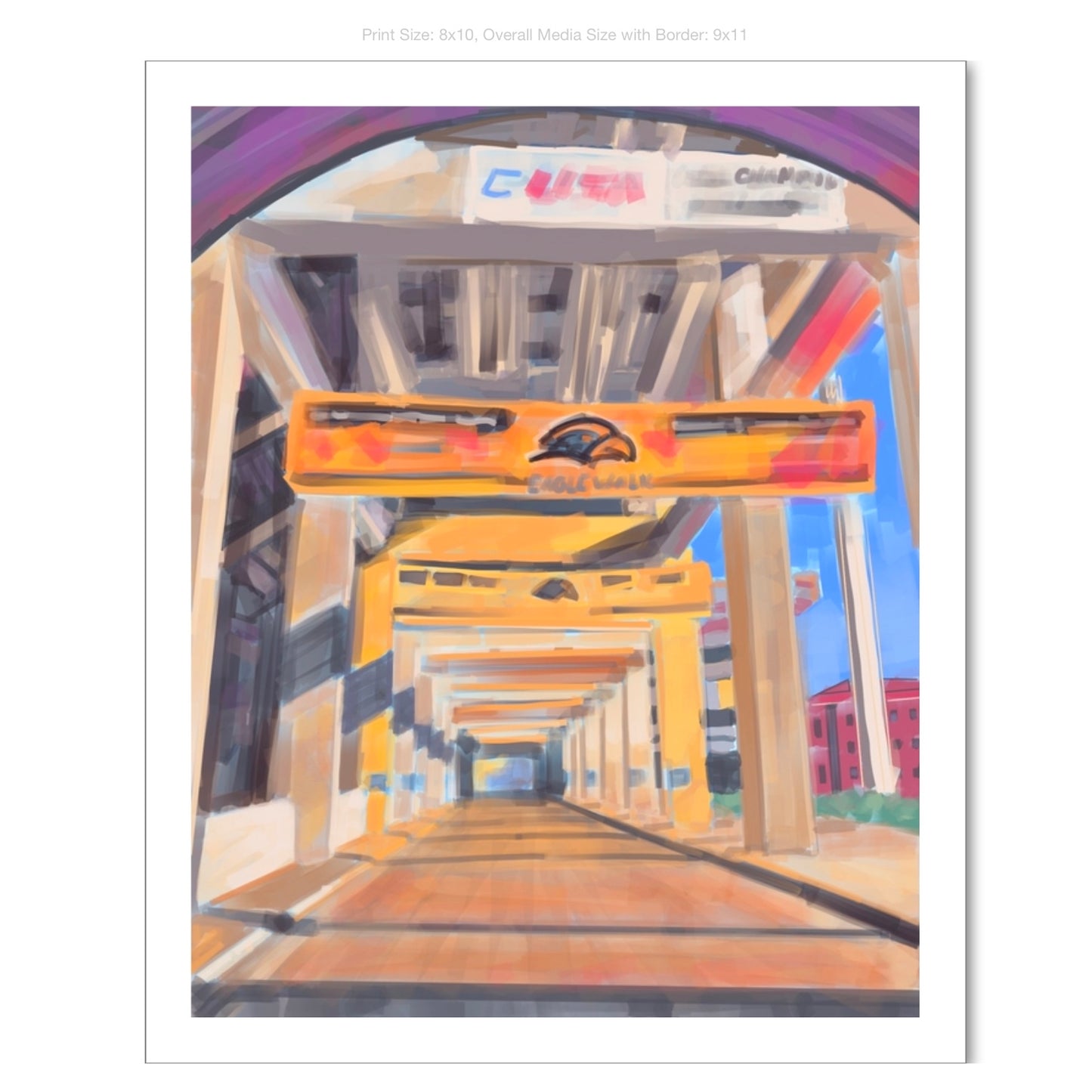 Eagle Walk Giclee on Premium Heavyweight Paper