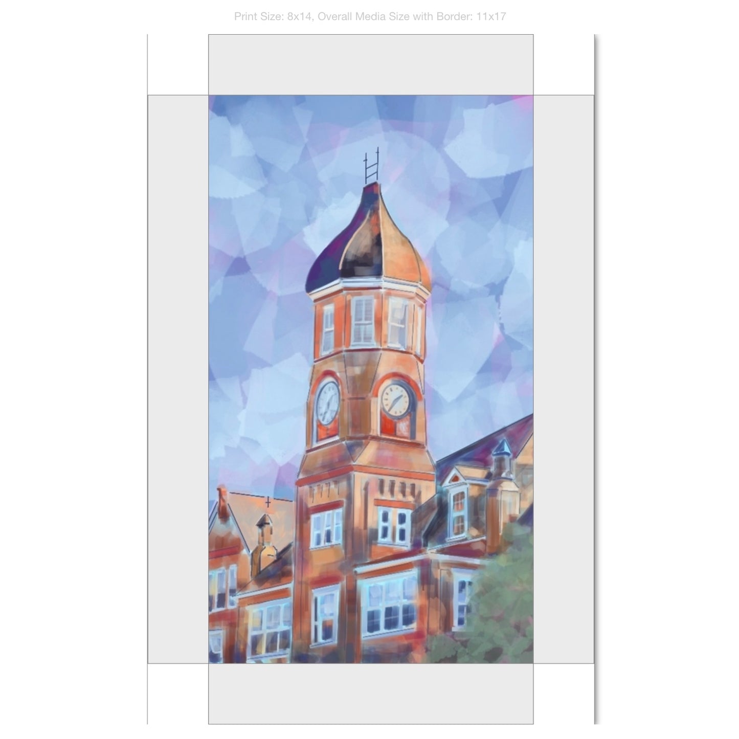 The W Giclee on Gallery Wrapped Canvas