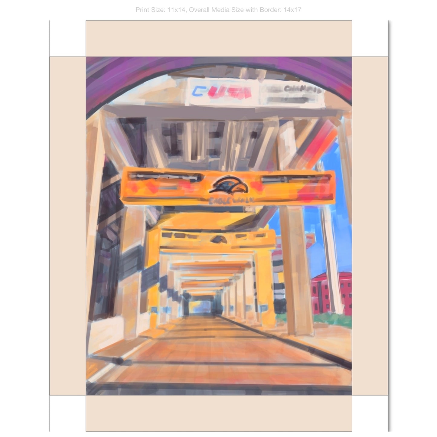 Eagle Walk on Gallery Wrapped Canvas