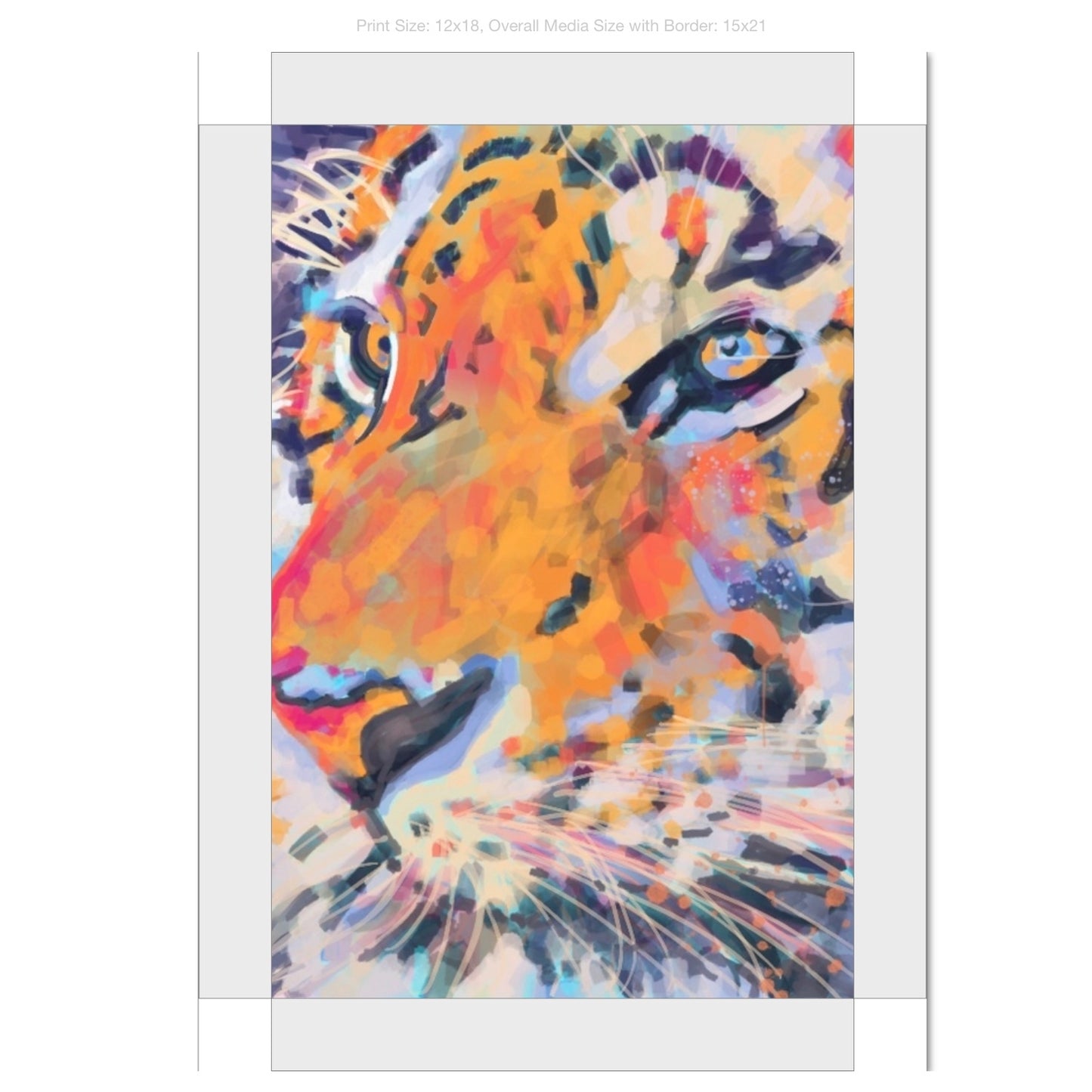 Tiger Giclee on Gallery Wrapped Canvas
