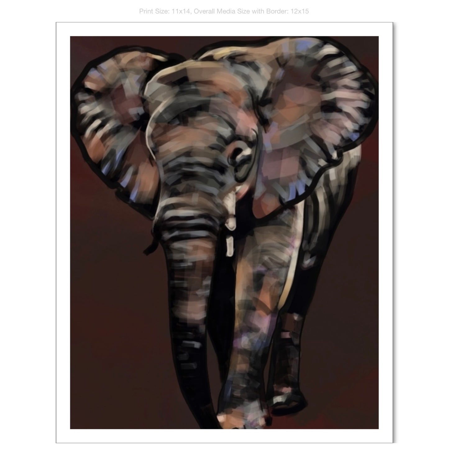 Roll Tide on Premium Heavyweight Paper (dark)