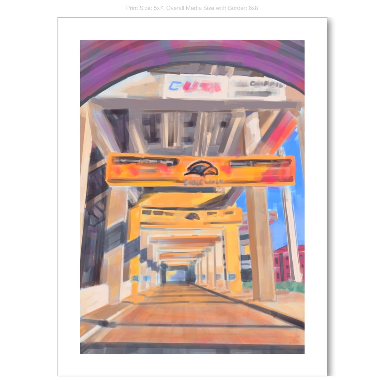 Eagle Walk Giclee on Premium Heavyweight Paper