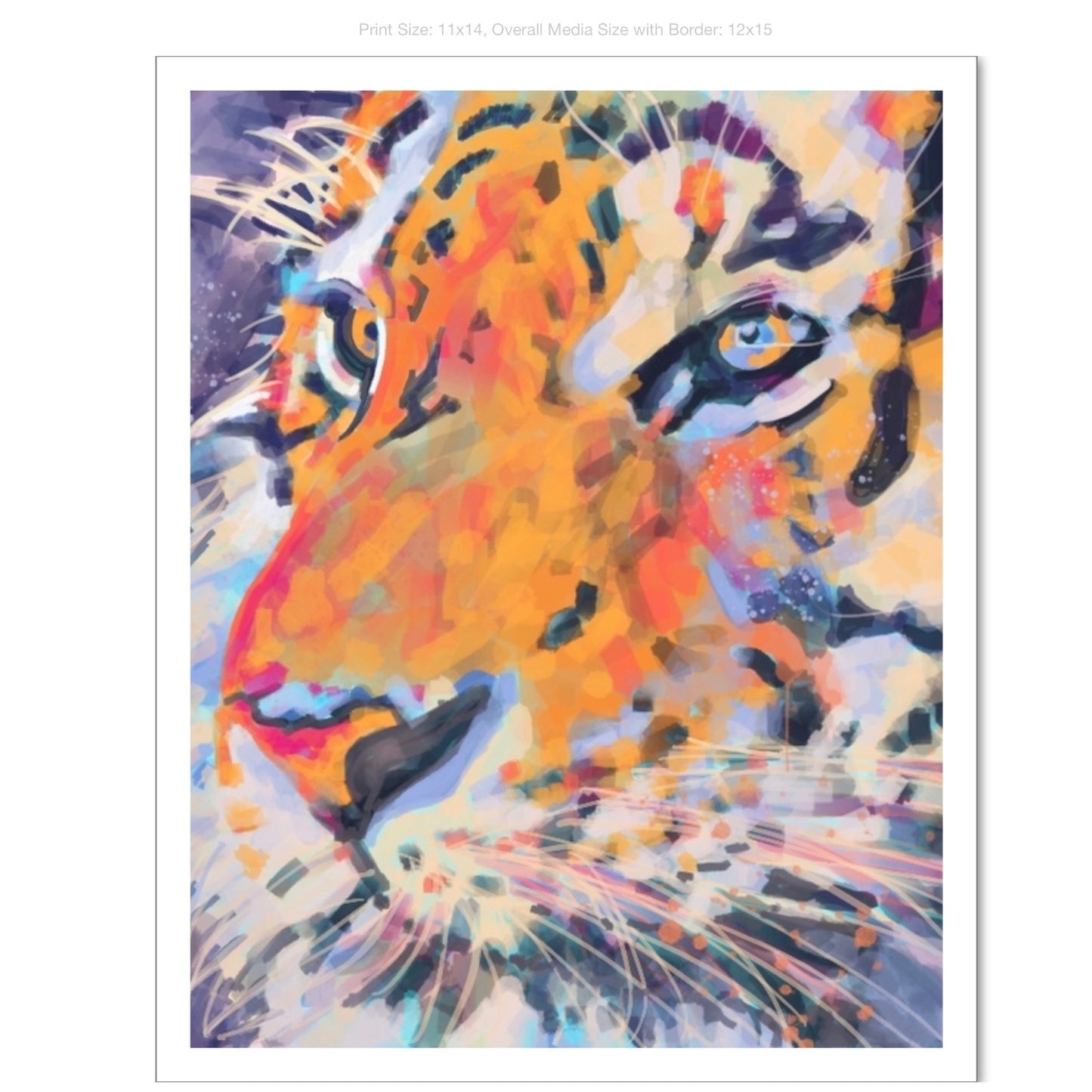 Tiger Giclee on Premium Heavyweight Paper