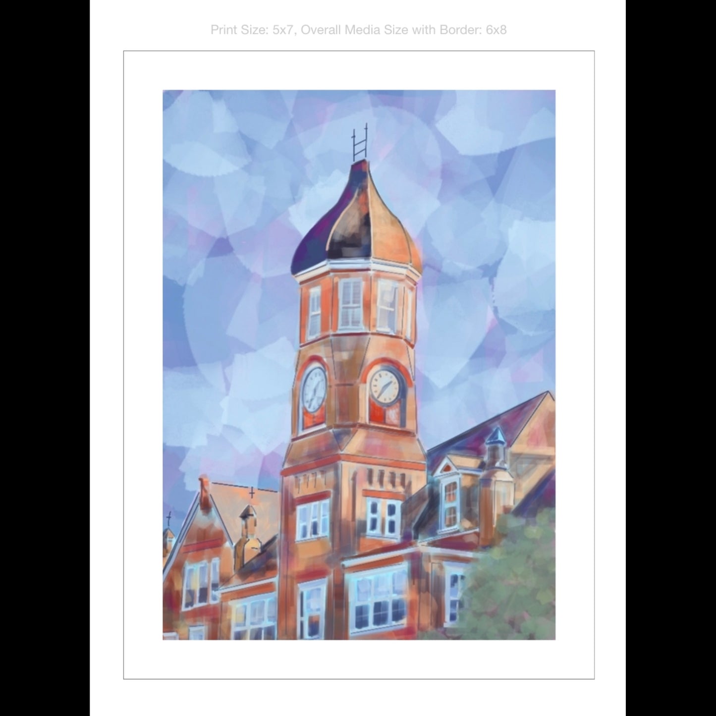 The W Giclee on Premium Heavyweight Paper