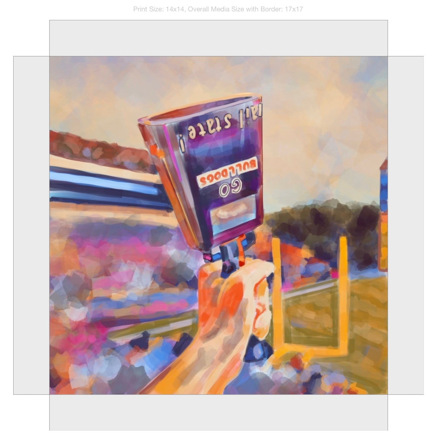 More Cowbell Giclee on Gallery Wrapped Canvas