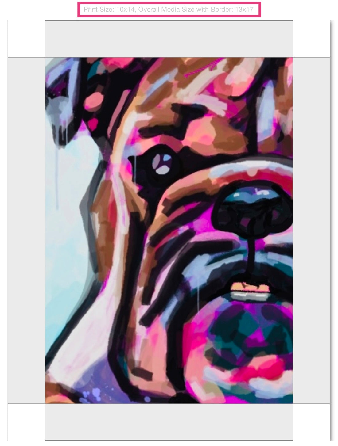 Bully Giclee on Gallery Wrapped Canvas