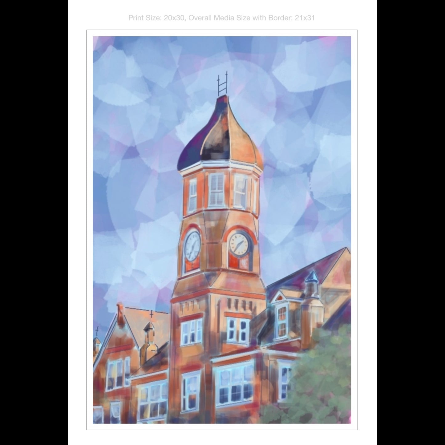 The W Giclee on Premium Heavyweight Paper
