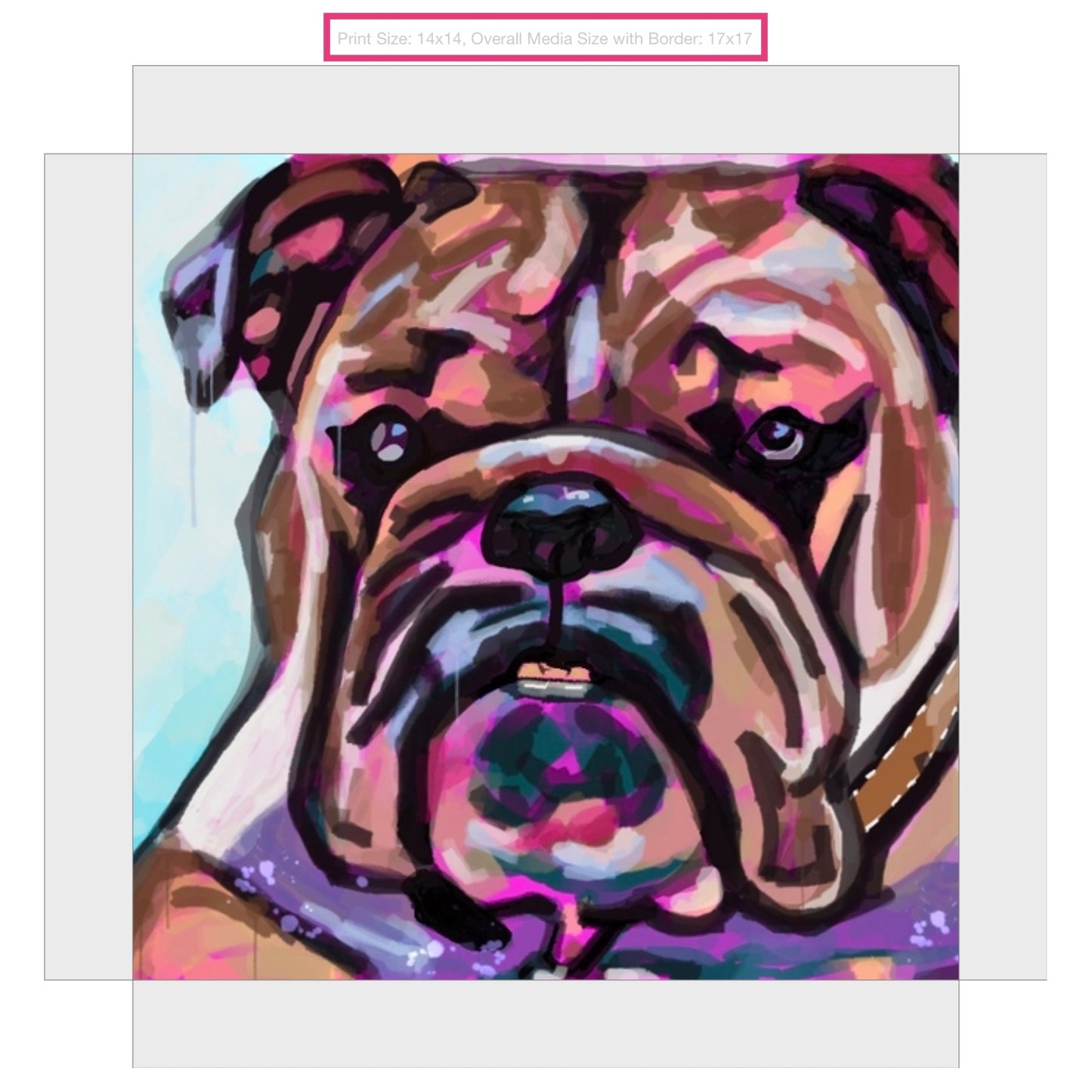 Bully Giclee on Gallery Wrapped Canvas