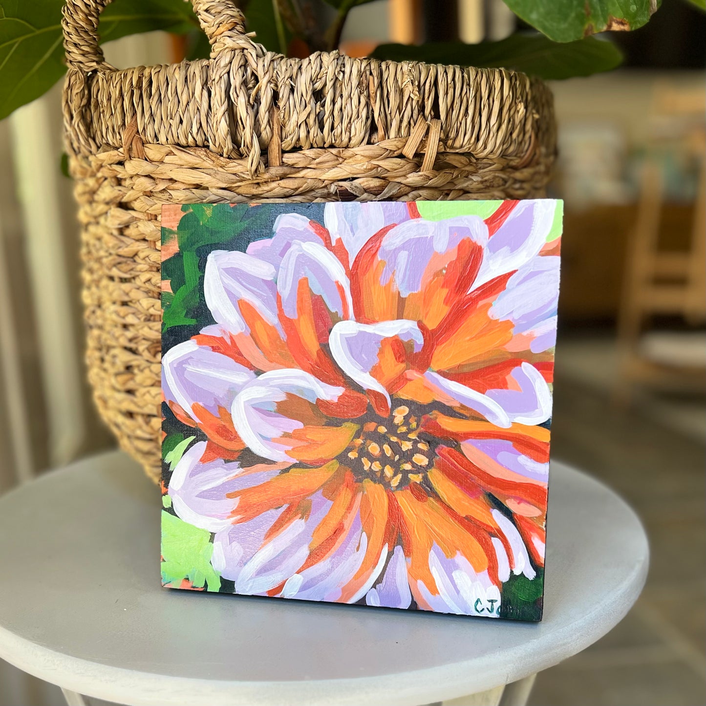 8” x 8” Zinnia
