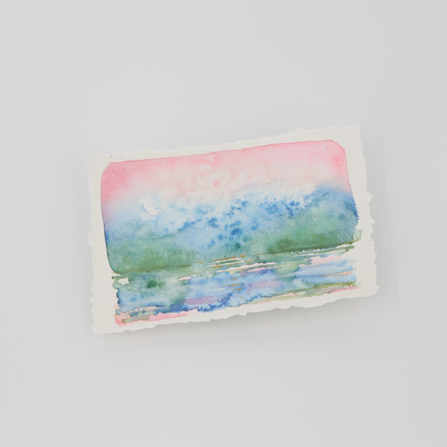 Watercolor Landscape on Paper