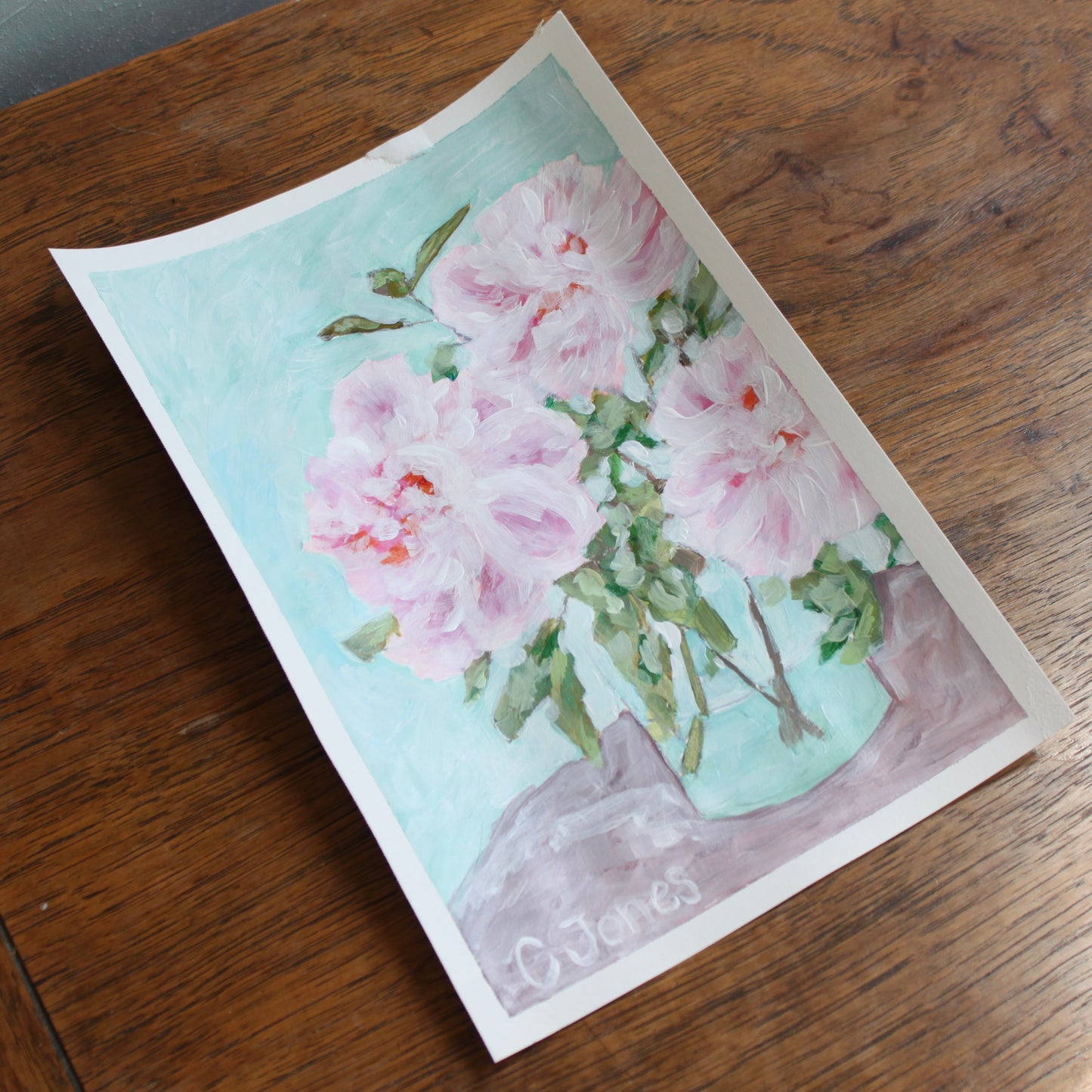 Pink Trio on paper