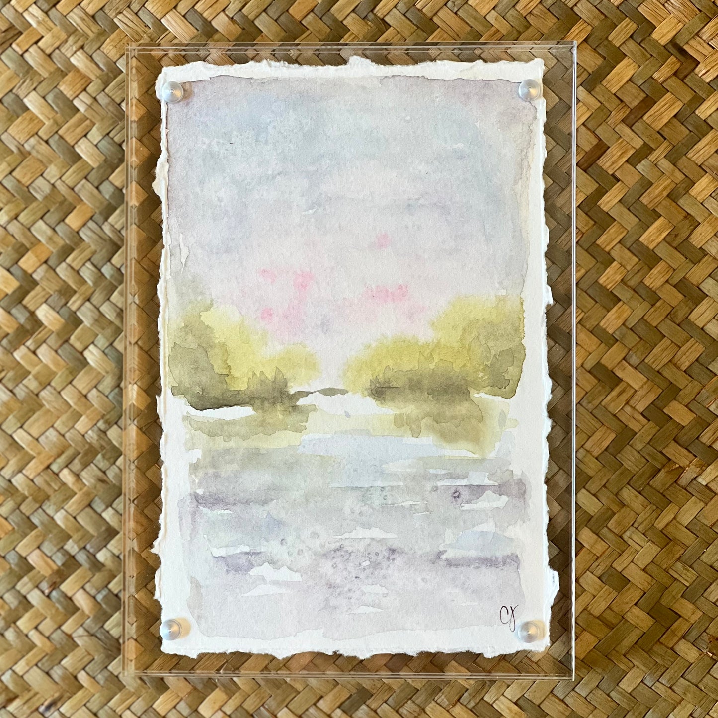 5” x 7” Acrylic Framed Coastal Landscape
