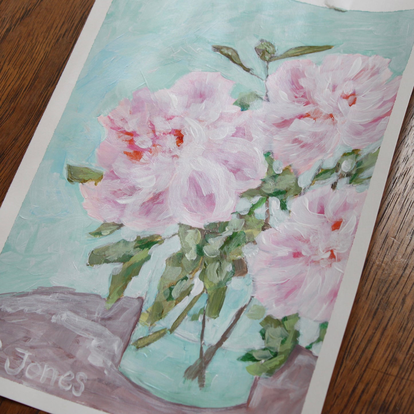 Pink Trio on paper