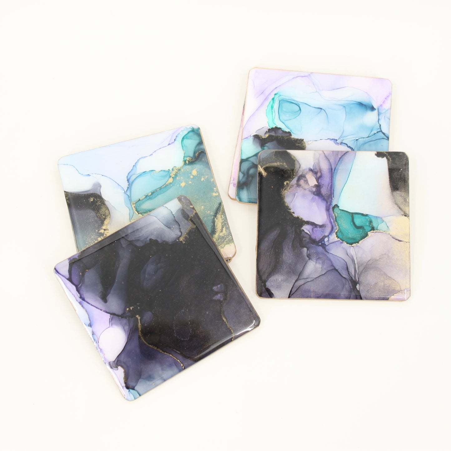 Dramatic 6 piece coaster set