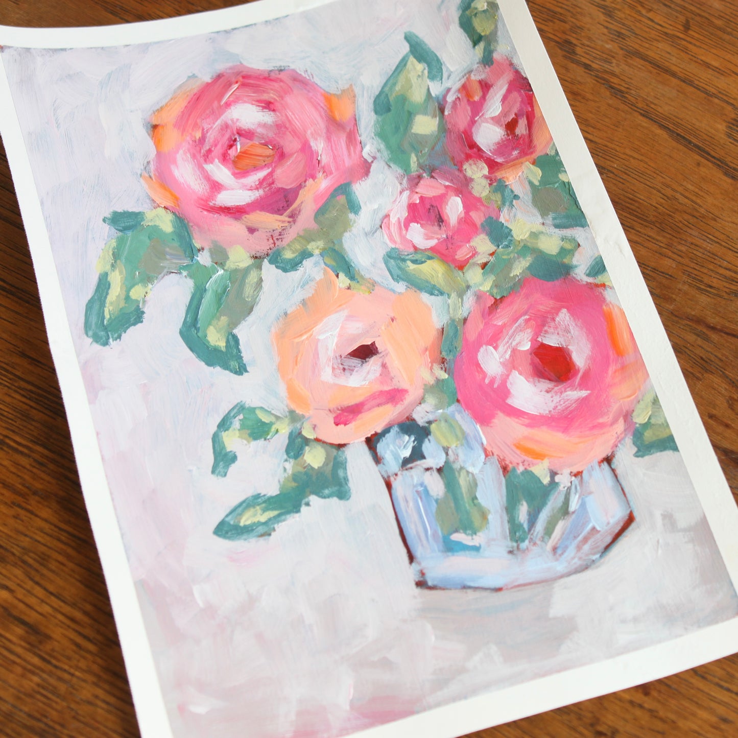 Confetti on paper