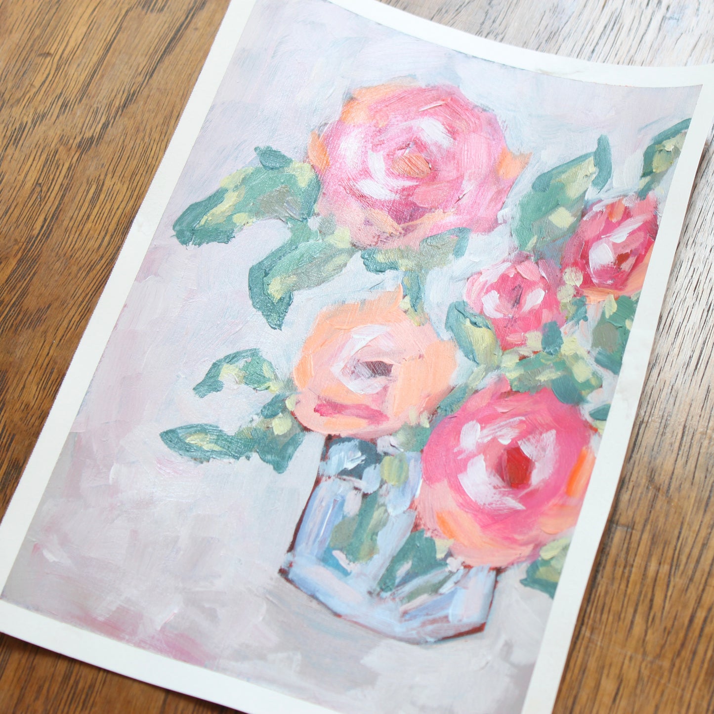 Confetti on paper