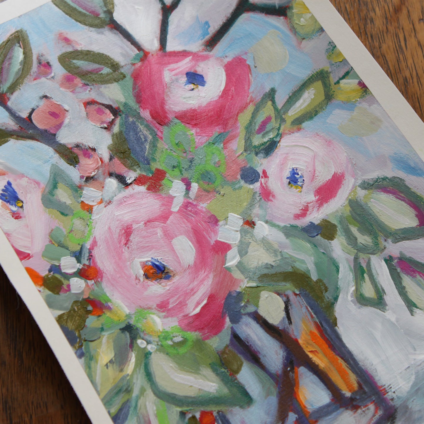 Abstract Floral on paper