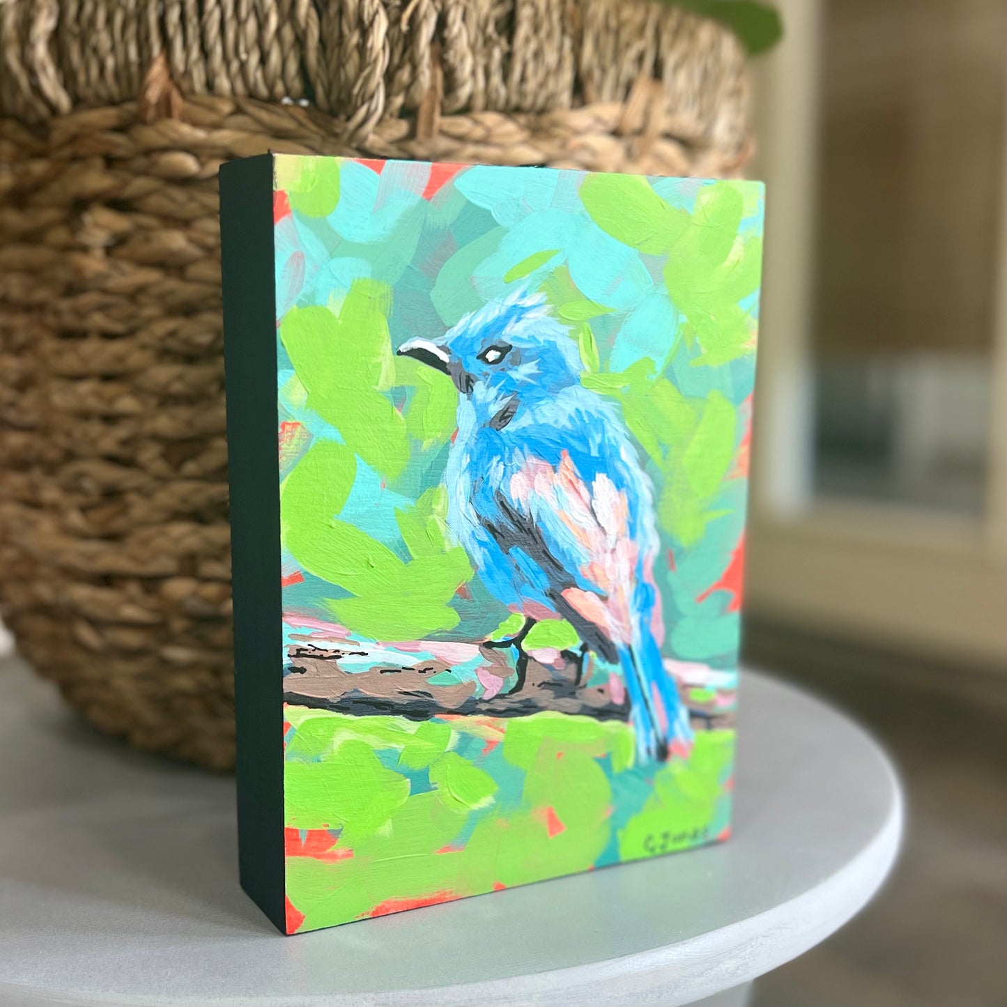 6” x 8” Deep Cradled Bluebird