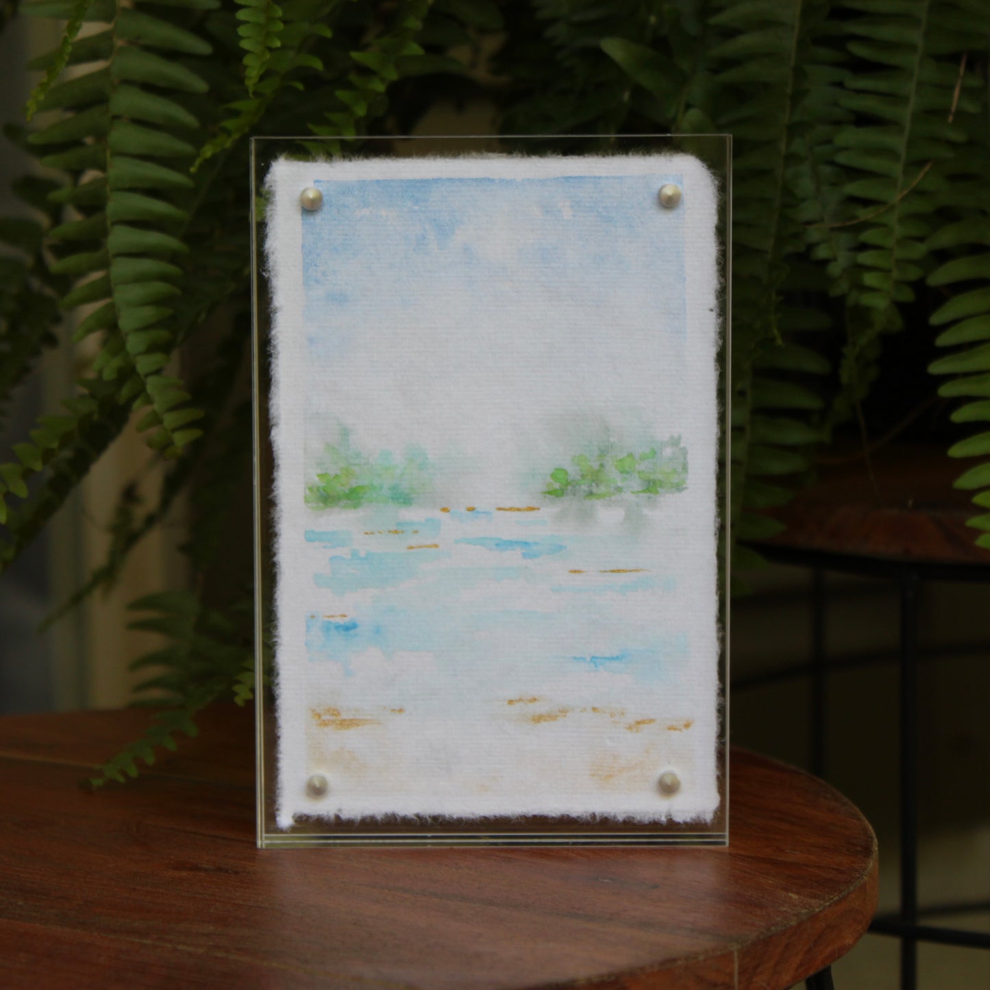 4” x 6” Acrylic Framed Watercolor Landscape