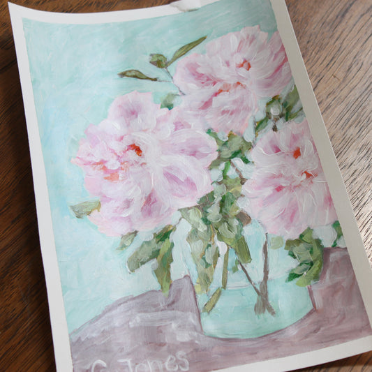 Pink Trio on paper