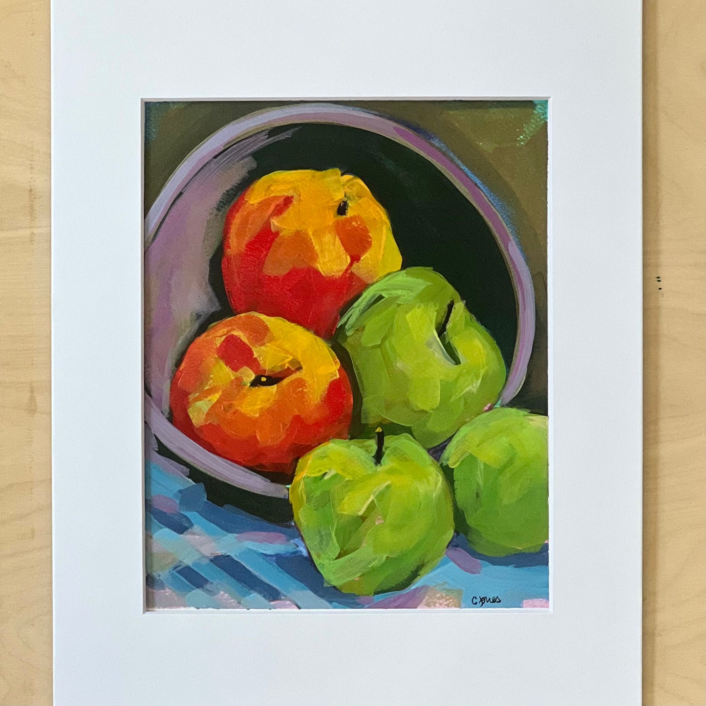 8” x 10” Bowl of Apples