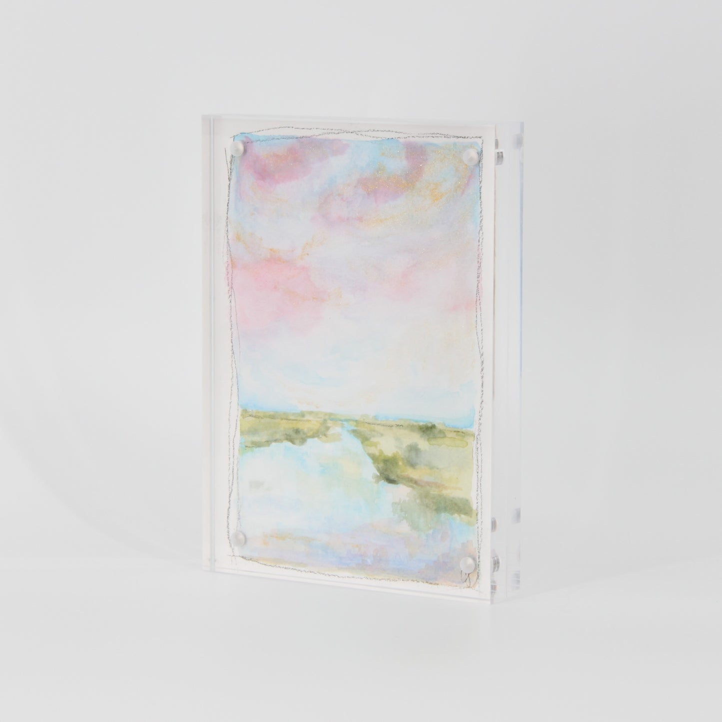 5” x 7” Acrylic Framed Coastal Landscape