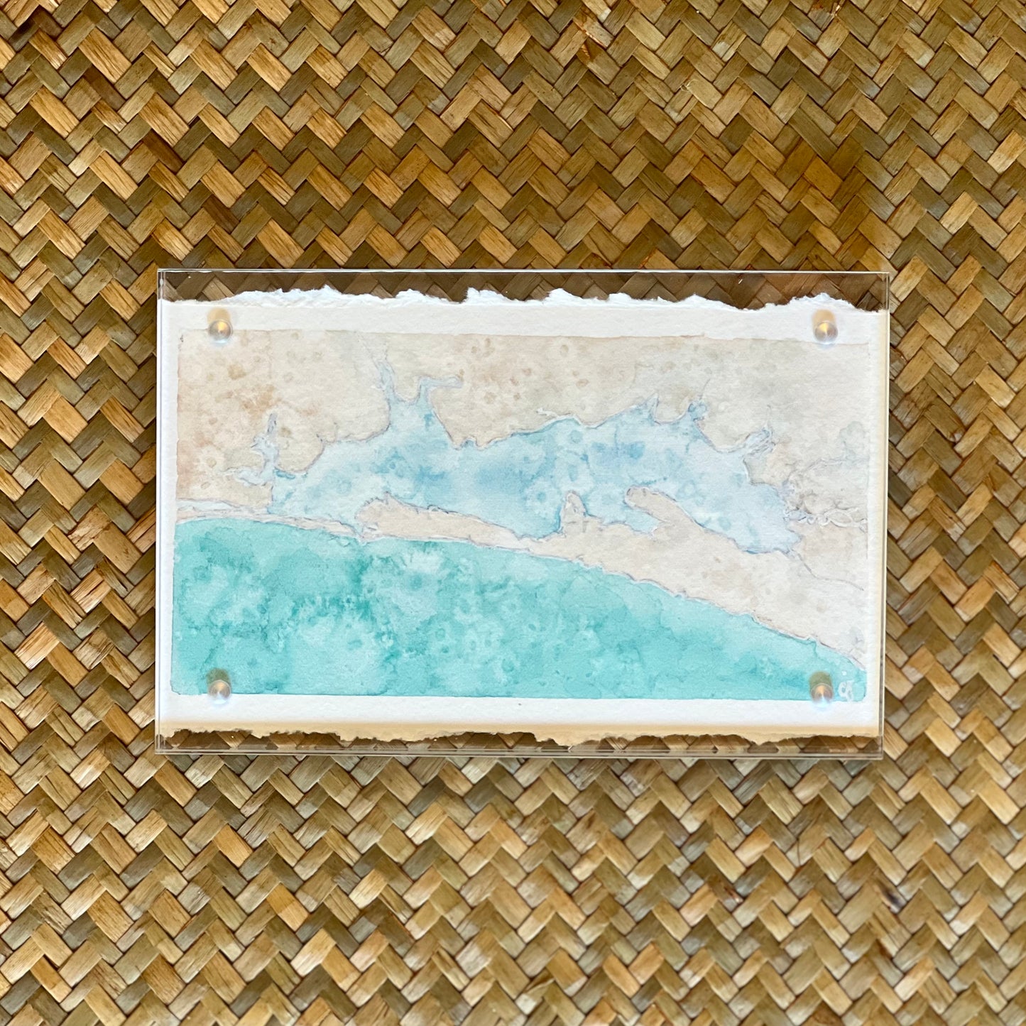4” x 6” Acrylic Framed Coastal Map - Destin, FL