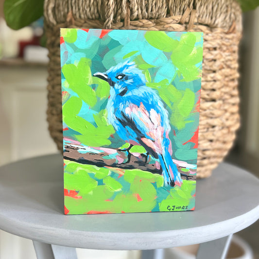 6” x 8” Deep Cradled Bluebird